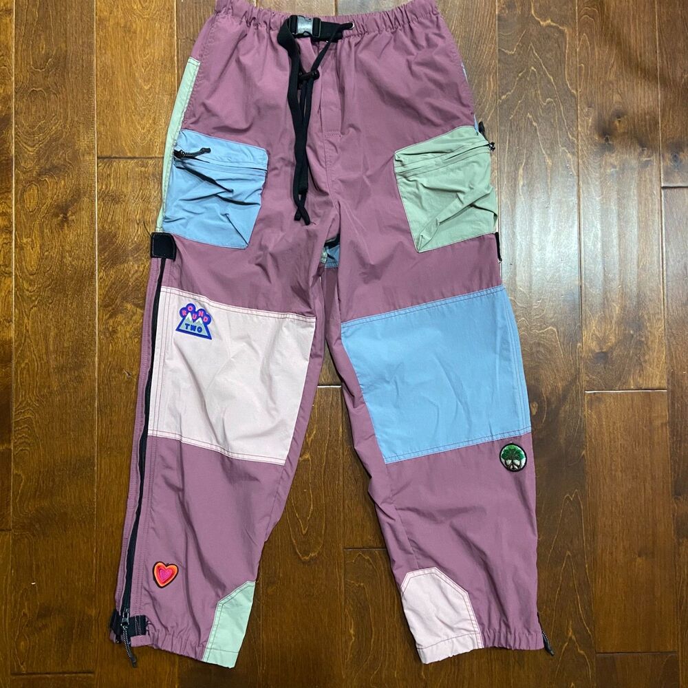 Round Two Avalanche Hiking Cargo Pants Colorblock Multi Men's Size Large - Picture 3 of 10